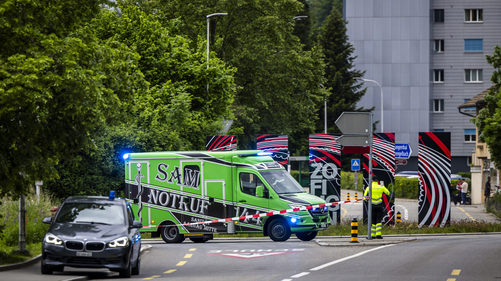 Mann verletzt in Zofingen sechs Menschen, © Keystone / Michael Buholzer