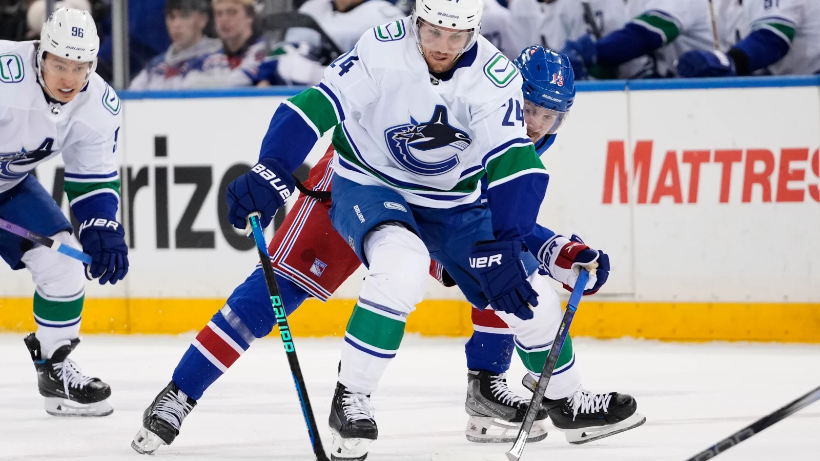 Canucks gewinnen Spitzen-Duell gegen die Rangers, © Keystone Canucks gewinnen Spitzen-Duell gegen die Rangers, © Keystone