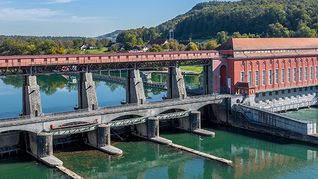 Mann im Rhein bei Hohentengen leblos aufgefunden, © Wasserkraftwerk Eglisau. Bildquelle: Axpo