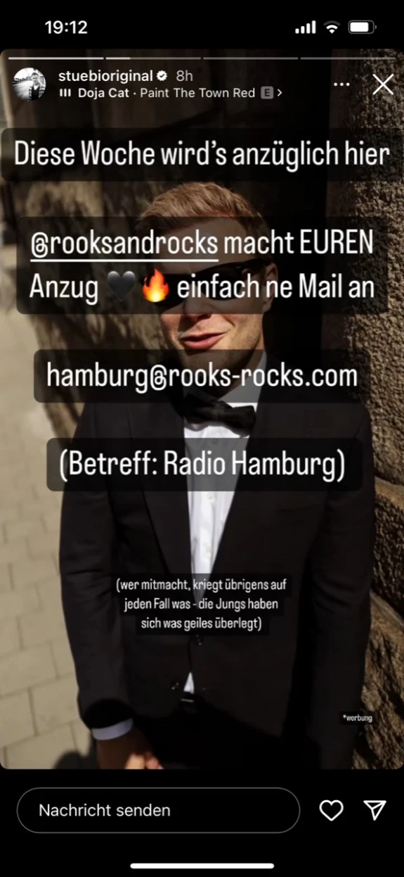 Instagram Story Bildschirmfoto, © stuebioriginal Instagram Story Bildschirmfoto, © stuebioriginal