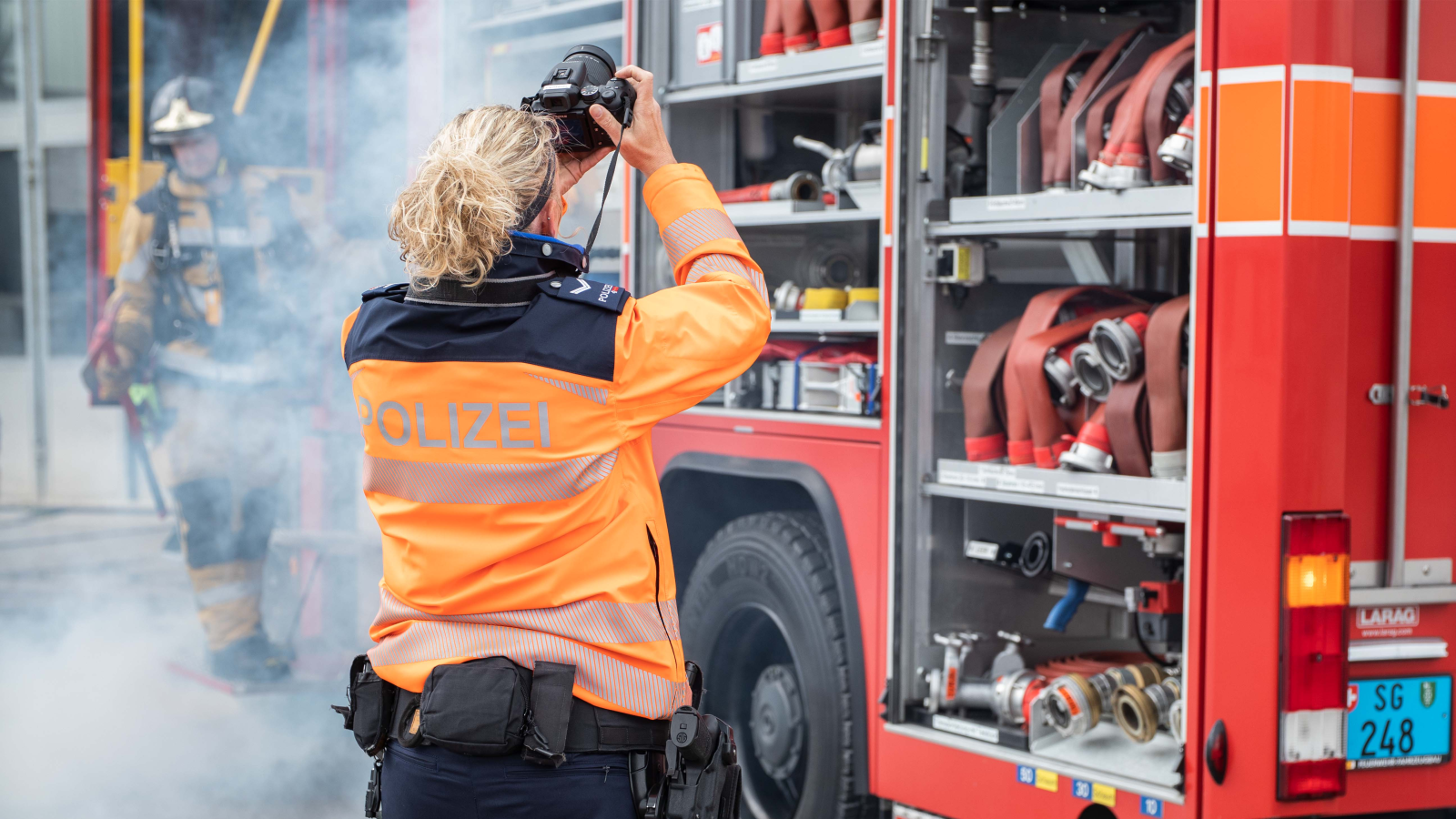 Brand in Einfamilienhaus in Buchs, © Kantonspolizei St. Gallen