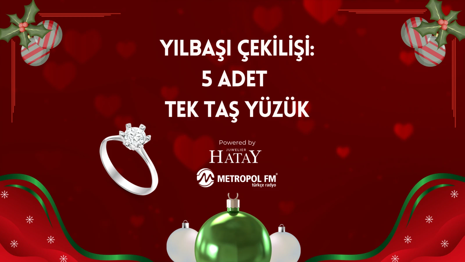 Yılbaşı Çekilişi: 5 Şanslıya Tek Taş Pırlanta Yüzük!, © MFM Yılbaşı Çekilişi: 5 Şanslıya Tek Taş Pırlanta Yüzük!, © MFM