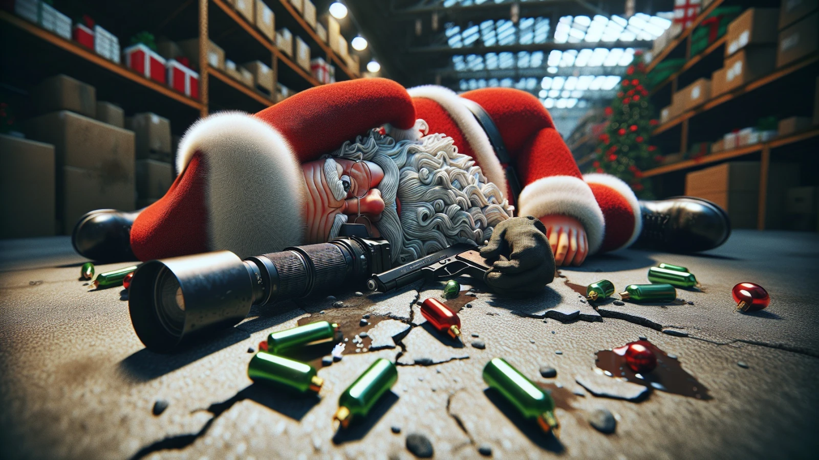 Boyu İnsan Kadar Noel Baba Çalındı , © shutterstock mit KI Boyu İnsan Kadar Noel Baba Çalındı , © shutterstock mit KI