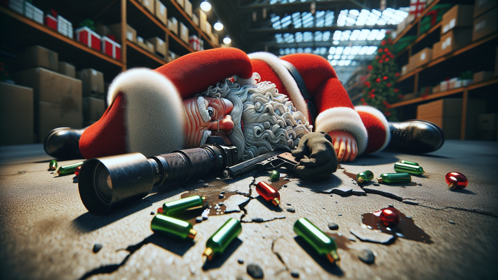 Boyu İnsan Kadar Noel Baba Çalındı , © shutterstock mit KI