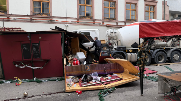 Verkehrsunfall in der Basler Rheingasse, © Radio Basilisk