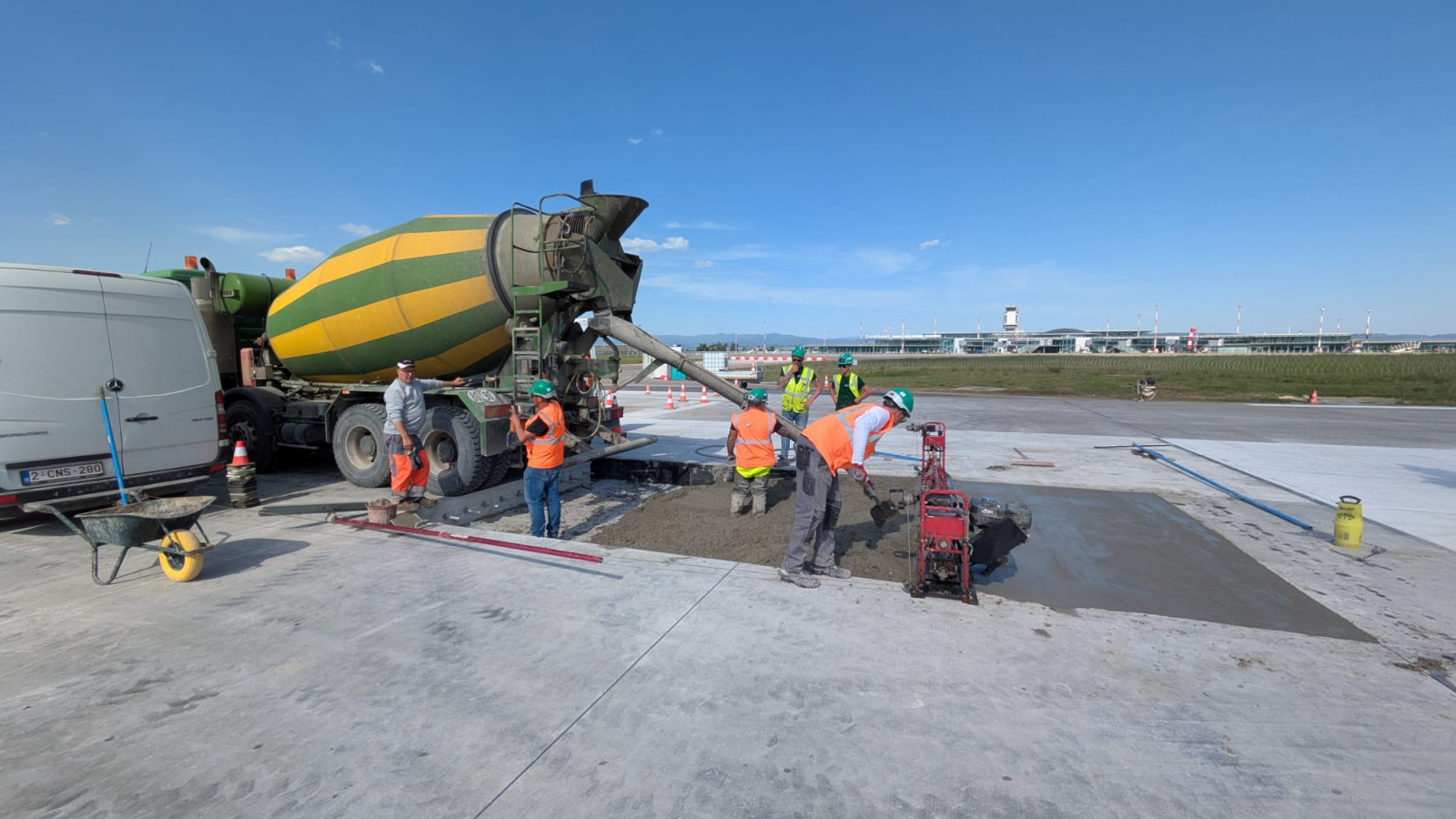Bauarbeiten am EuroAirport Basler Flughafen Pistensanierung, © Radio Basilisk