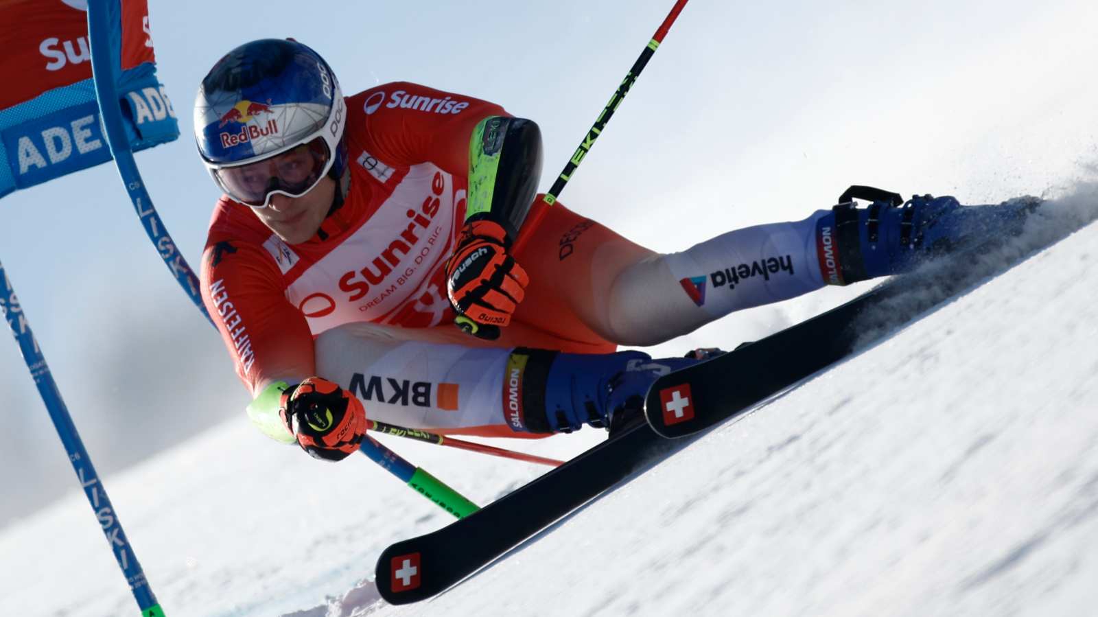 Schweizer Doppelsieg im Riesenslalom von Adelboden, © KEYSTONE  AP  GABRIELE FACCIOTTI