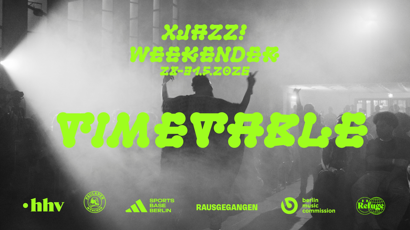 WEEKENDER timetable with full lineup, © photo by Eike Walkenhorst