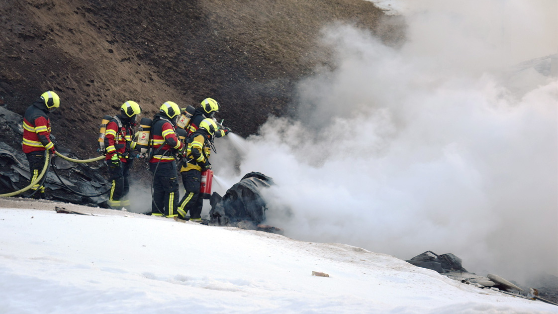 Alle Insassen eines Kleinflugzeugs sterben bei Absturz in La Punt, © Keystone/SDA