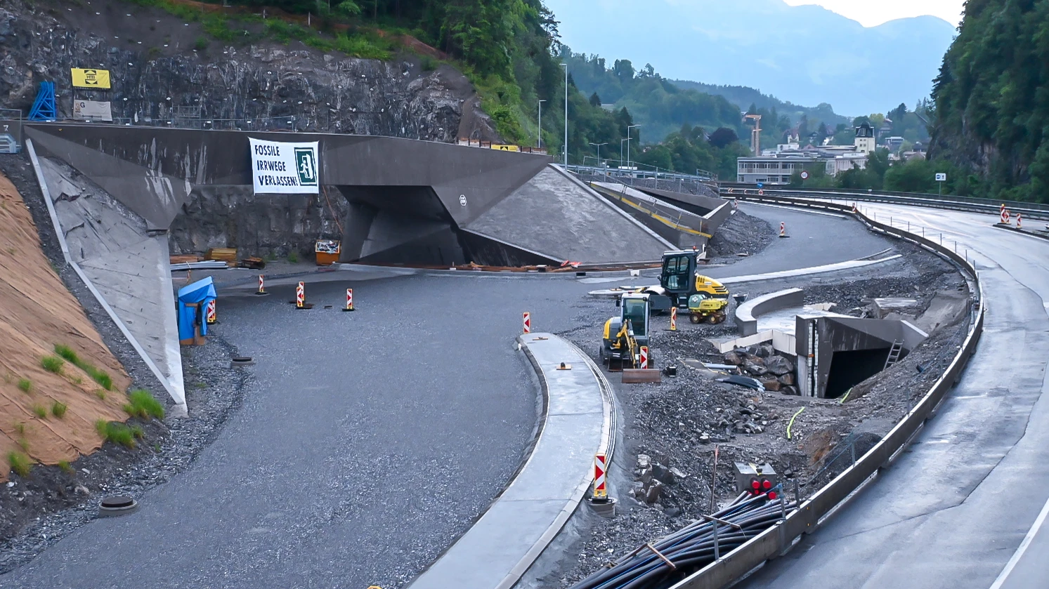 Nächtlicher Protest gegen die Tunnelspinne , © Extinction Rebellion Nächtlicher Protest gegen die Tunnelspinne , © Extinction Rebellion