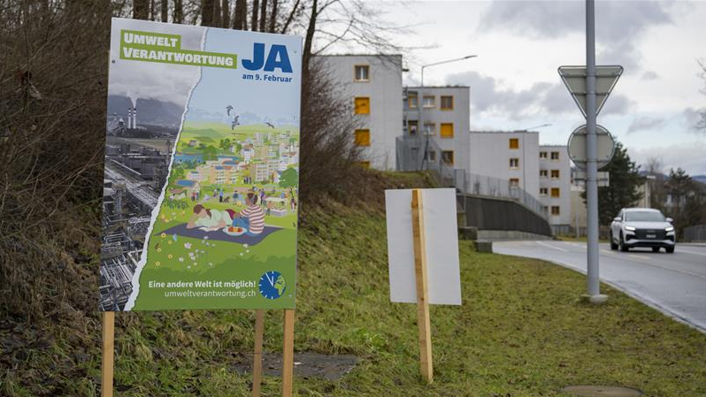 Nein-Trend zur Umweltverantwortungs-Initiative&nbsp;, ©  Keystone  Urs Flüeler