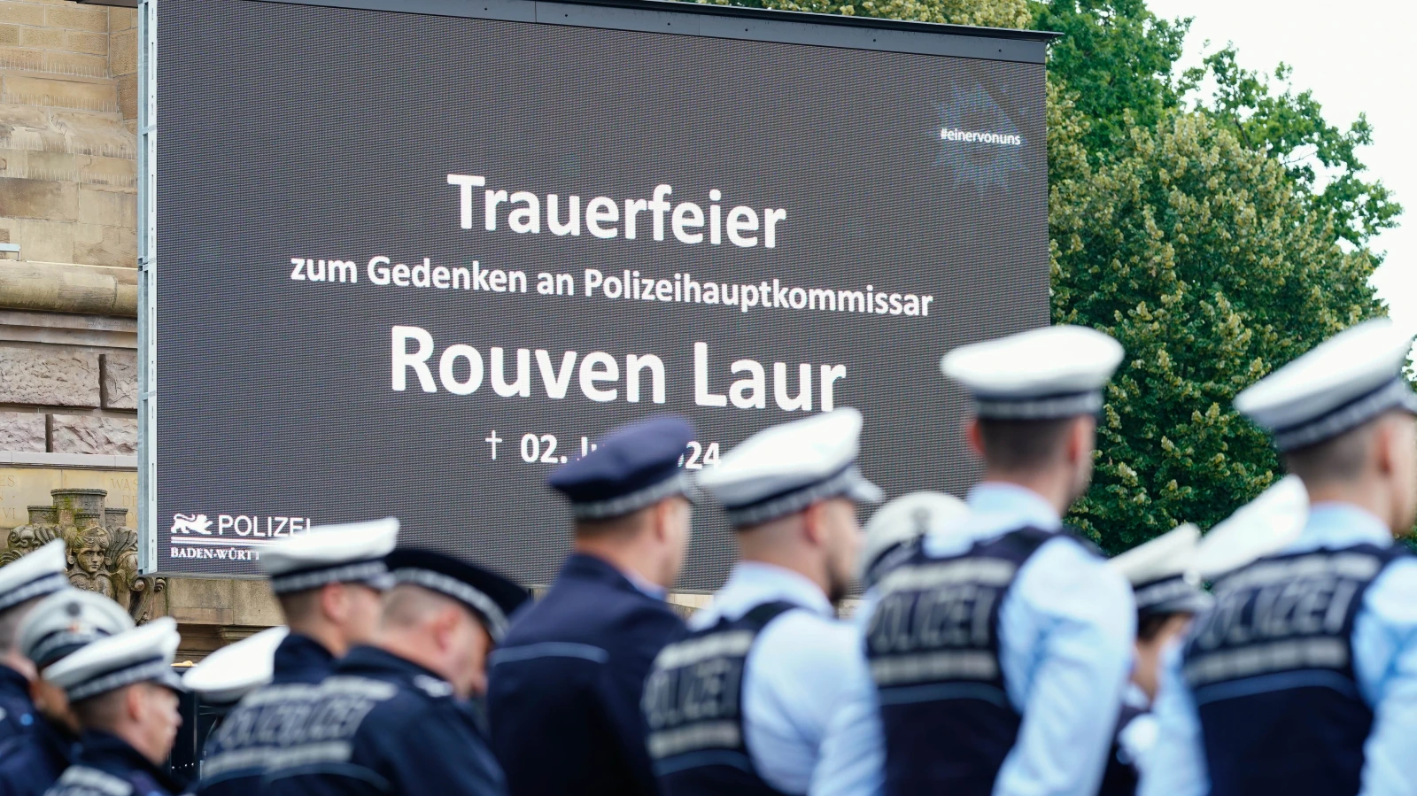 Öldürülen Mannheimlı Polis için Anma Töreni Düzenlendi!, © dpa Öldürülen Mannheimlı Polis için Anma Töreni Düzenlendi!, © dpa