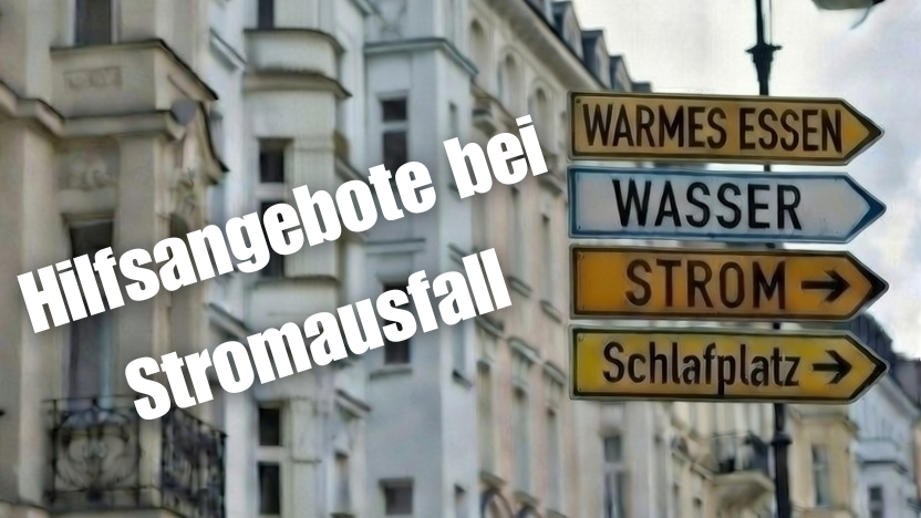 Hilfsangebote bei Stromausfall