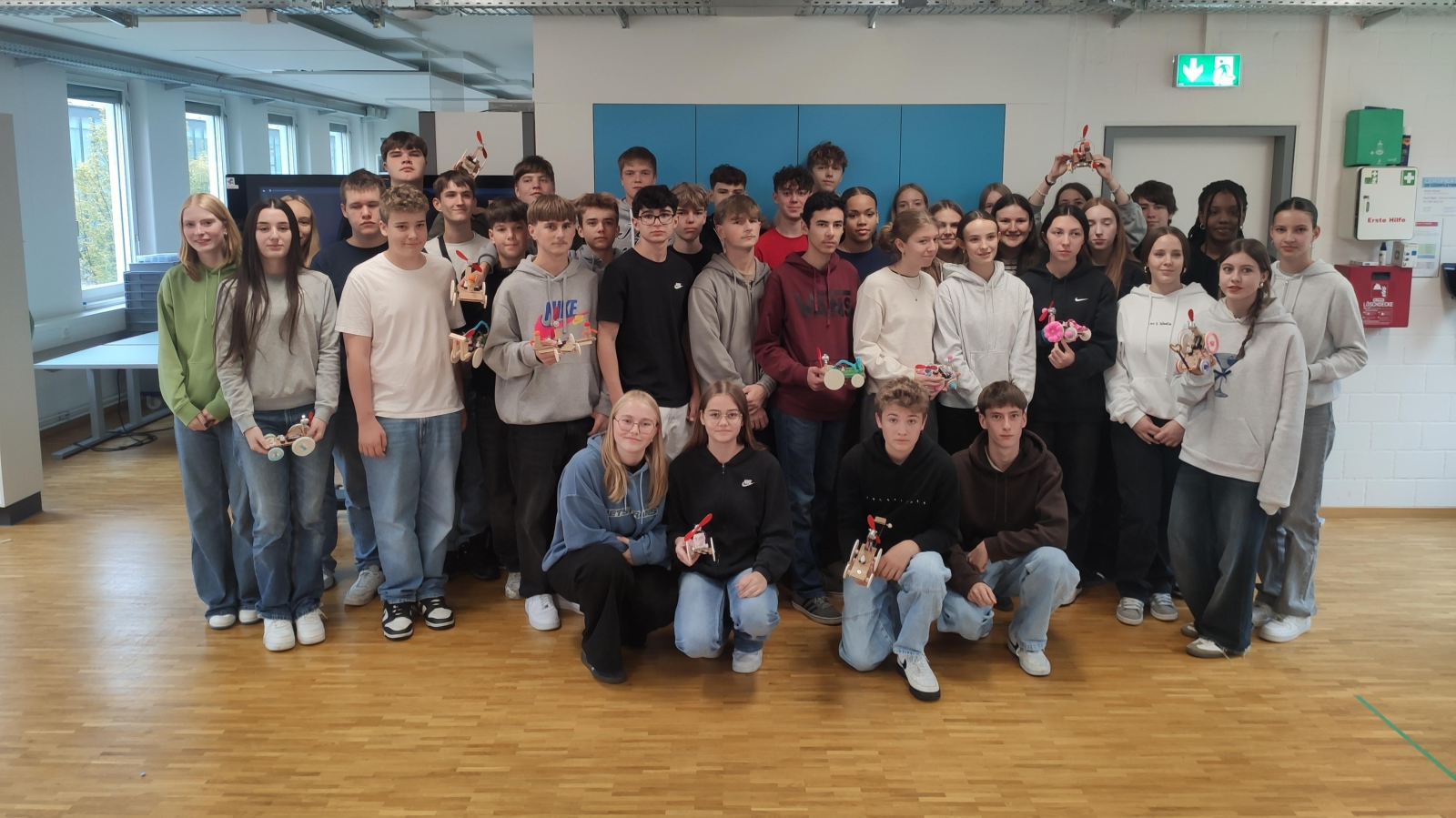 Salzwasserauto an der Primarschule Triesen, © Martin Spalt / Realschule Vaduz