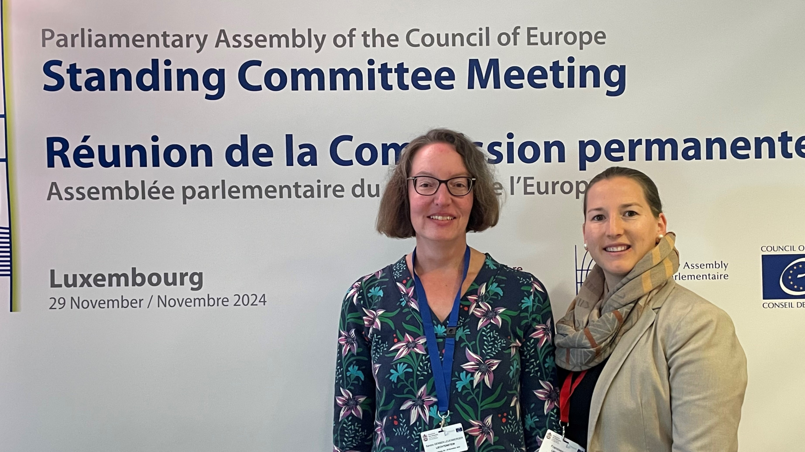 Franziska Hoop am Treffen des Ständigen Ausschusses des Europarats in Luxemburg, © Parlamentsdienste