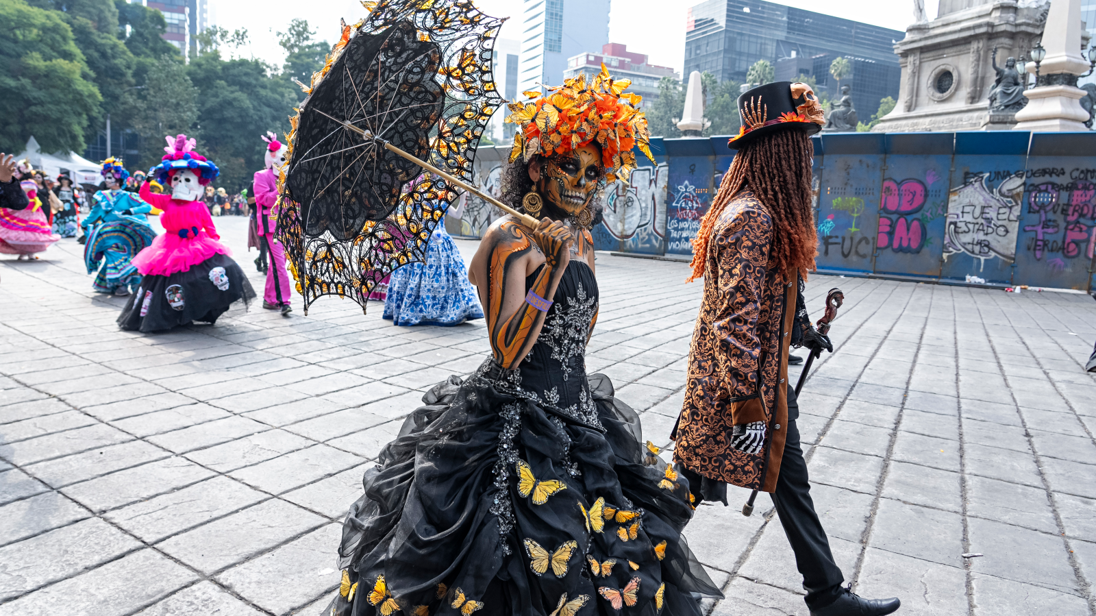 Parade zum Tag der Toten in Mexiko-Stadt, © Keystone / AP Invision / Amy Harris