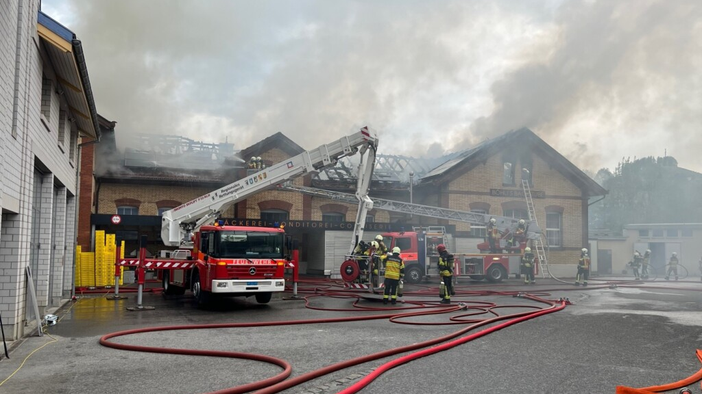 Sachschaden bei Brand in einer Bäckerei in Appenzell, © Keystone/SDA