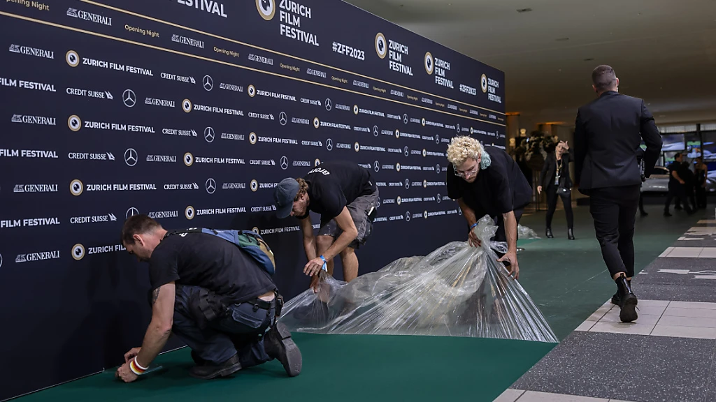 Das ZFF rollt die Teppiche aus, © Keystone SDA Das ZFF rollt die Teppiche aus, © Keystone SDA