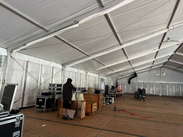 Aufbau des Bocktoberfest, © Radio Munot 