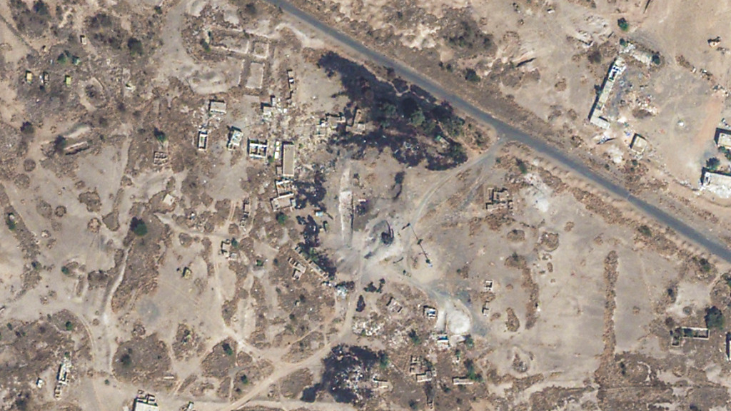 USA greifen erneut Huthi-Rebellen im Jemen an, © Maxar Technologies/AP/dpa