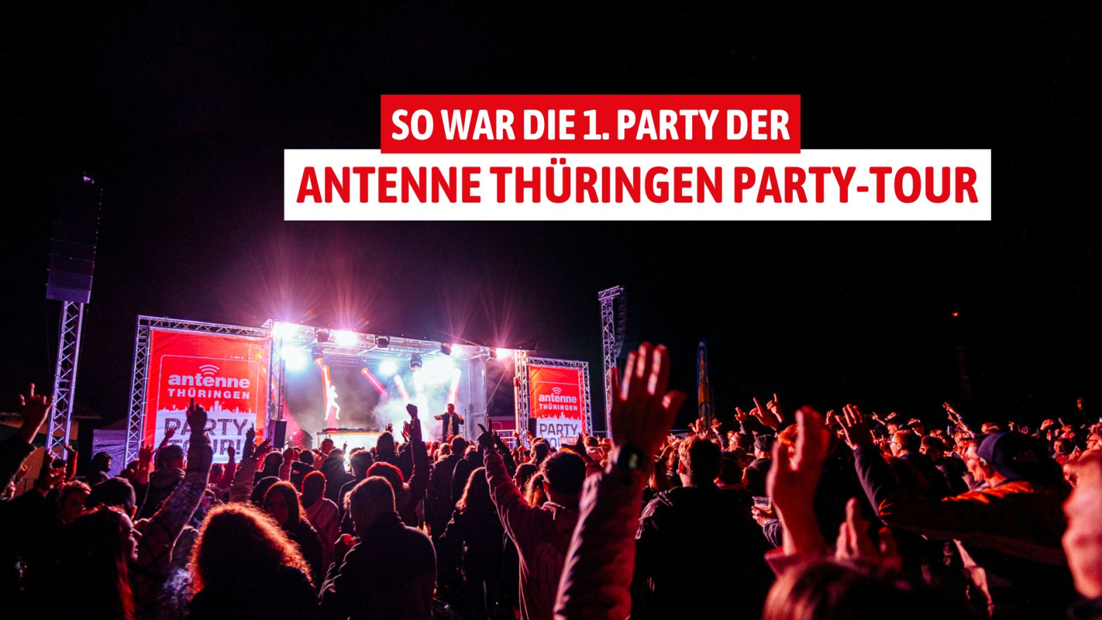 Erster Party-Tour Stop in Großbrembach