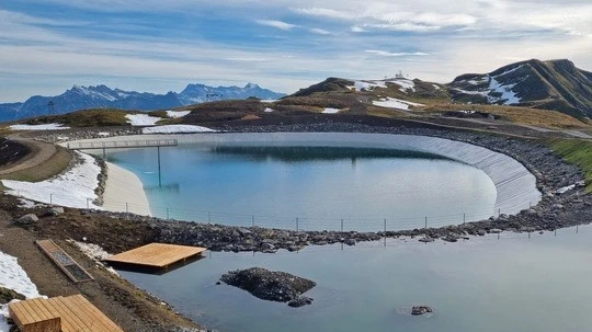 Einweihung des Niedrigwasserbereichs am Pizol, © Pizolbahnen AG Einweihung des Niedrigwasserbereichs am Pizol, © Pizolbahnen AG