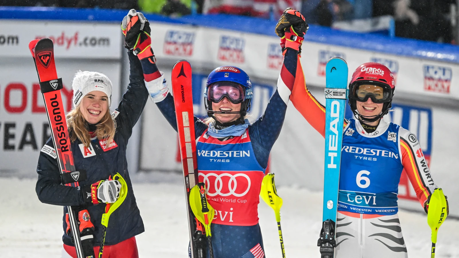 Mikaela Shiffrin in Levi überlegen, © Keystone-SDA Mikaela Shiffrin in Levi überlegen, © Keystone-SDA