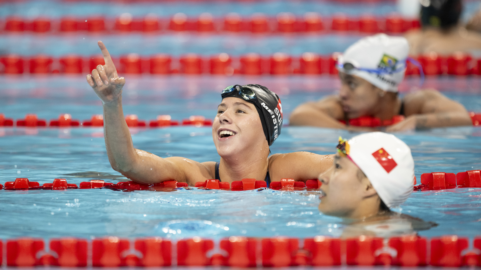 Meister schwimmt zu Silber, © KEYSTONE/Ennio Leanza