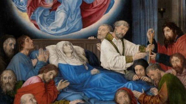 © Tod Mariens, um 1480. Groeningemuseum, Brügge.