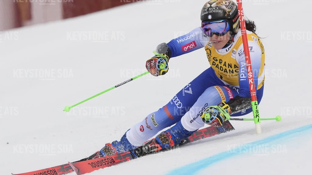 Brignone auch in Are eine Klasse für sich, © Keystone Brignone auch in Are eine Klasse für sich, © Keystone