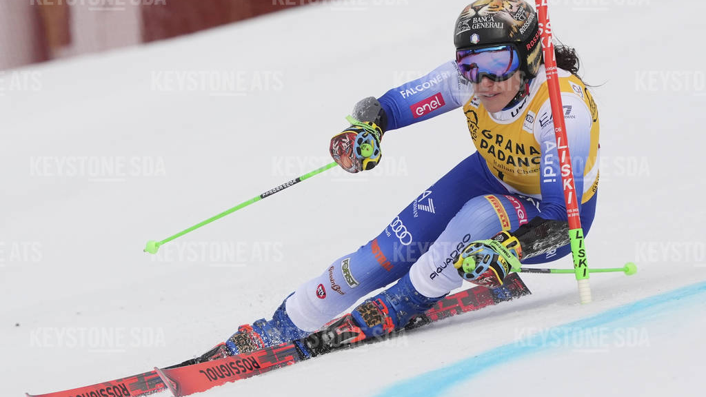 Brignone auch in Are eine Klasse für sich, © Keystone