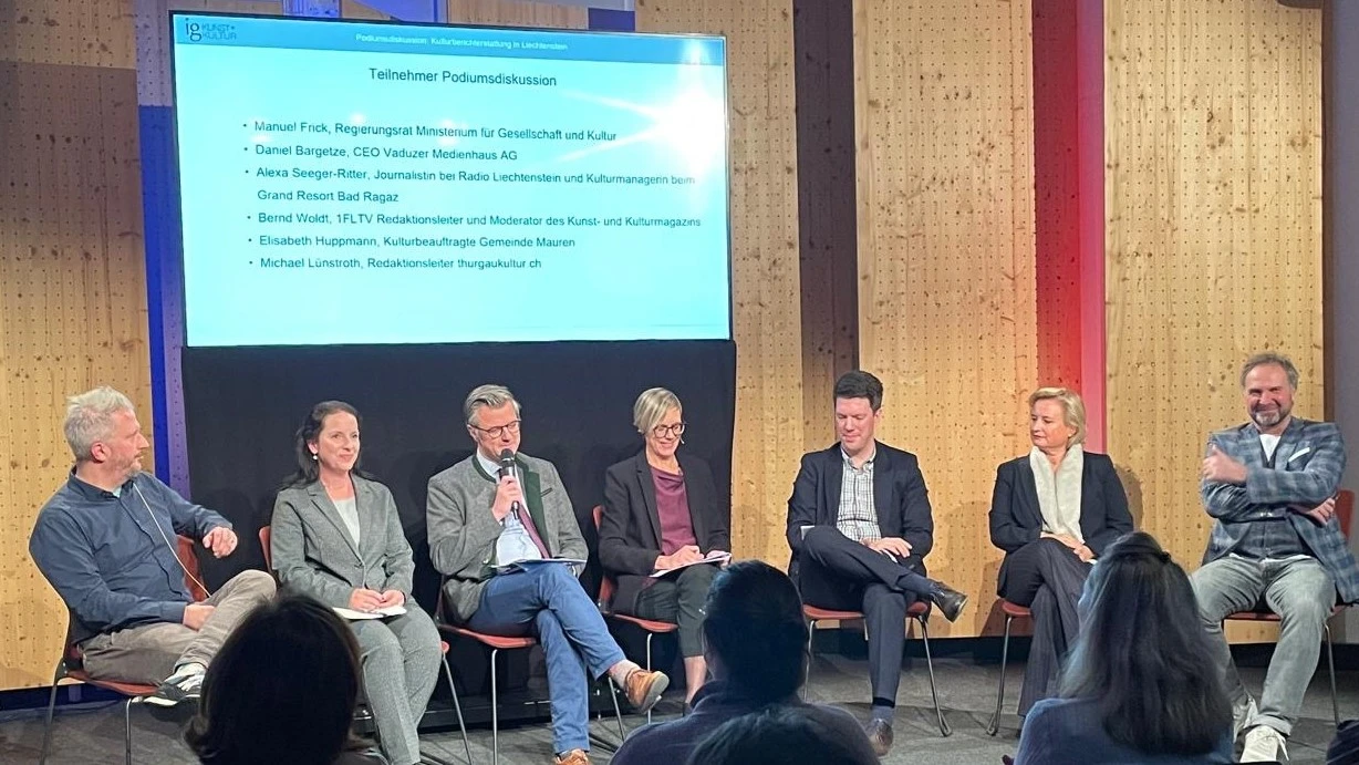 Wert der Kulturberichterstattung betont, © Radio Liechtenstein Wert der Kulturberichterstattung betont, © Radio Liechtenstein