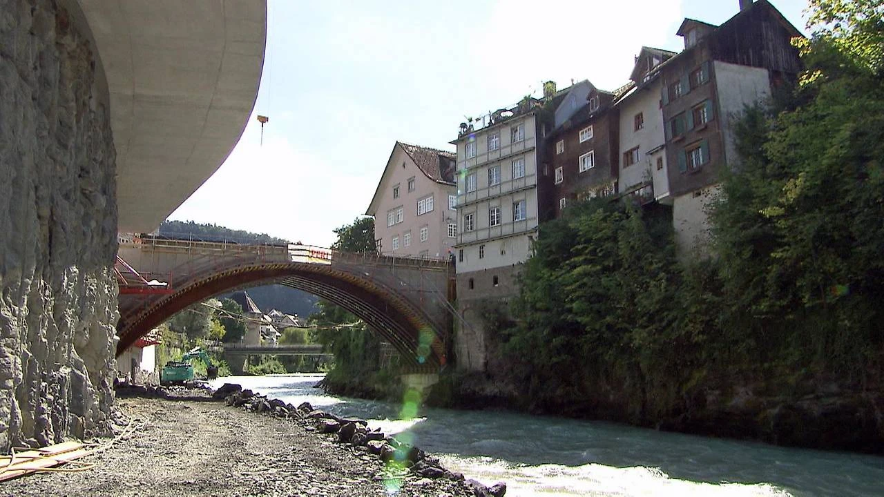 Neue Heilig-Kreuz-Brücke in Feldkirch, © ORF Vorarlberg / Archivbild Neue Heilig-Kreuz-Brücke in Feldkirch, © ORF Vorarlberg / Archivbild