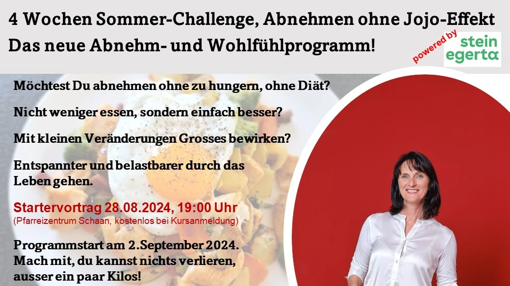 Vortrag 4 Wochen Abnehm-Challenge, © ZVG Vortrag 4 Wochen Abnehm-Challenge, © ZVG