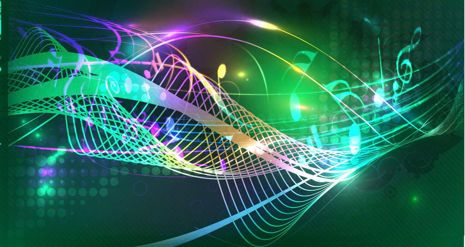 bunte Noten und Wellen, © Shutterstock