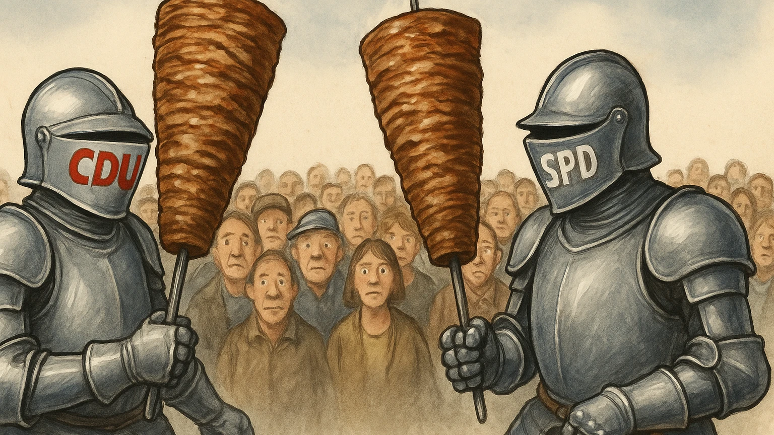 Siegen’de “Döner Savaşı”: Genç seçmen için 2,50 Euro’luk döner yarışı, © mesuth Siegen’de “Döner Savaşı”: Genç seçmen için 2,50 Euro’luk döner yarışı, © mesuth