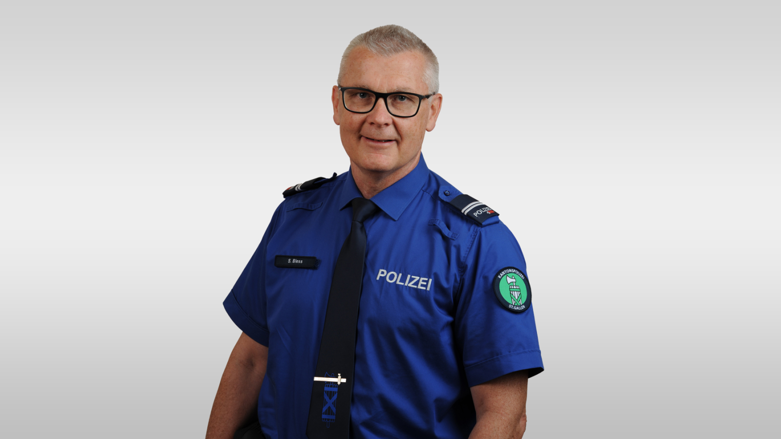 Simon Bless wird neuer Leiter Regionalpolizei, © kapo sg