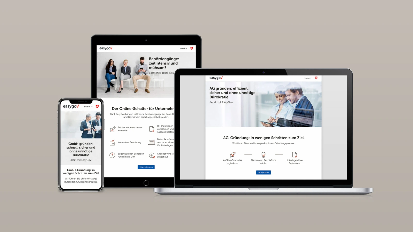 Digitale Grenzgängerbewilligungen mit EasyGov, © easygov.swiss Digitale Grenzgängerbewilligungen mit EasyGov, © easygov.swiss