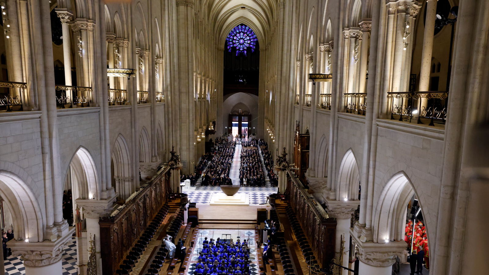 Kathedrale Notre-Dame wiedereröffnet, © KEYSTONE EPA AFP  LUDOVIC MARIN / POOL