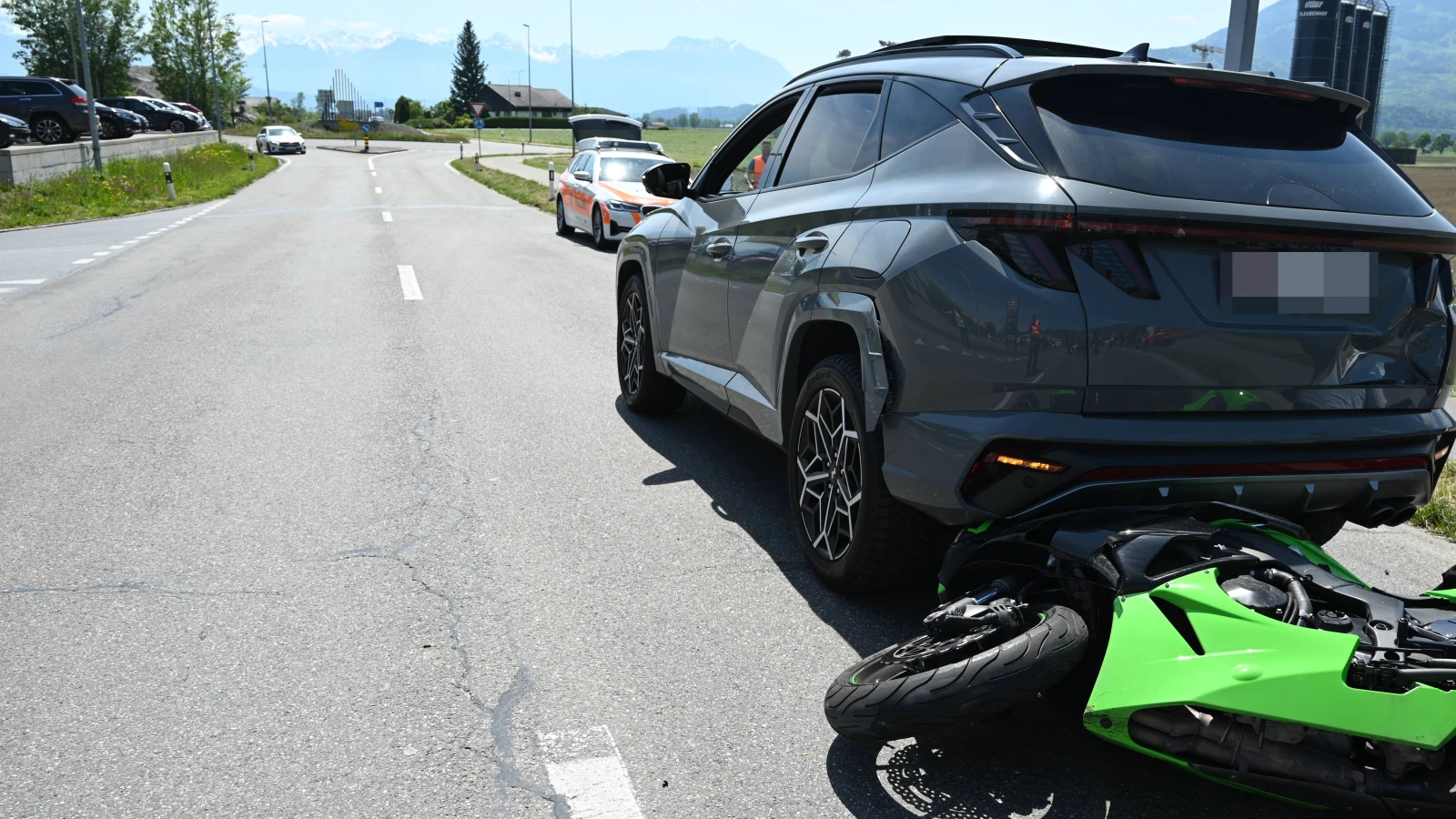 Auffahrkollision in Altstätten, © Kapo SG Auffahrkollision in Altstätten, © Kapo SG