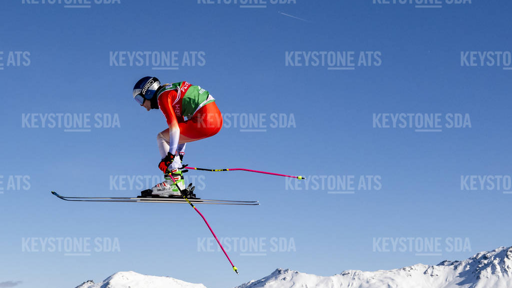 Skicross: Fanny Smith steht auf dem Podium, © Keystone