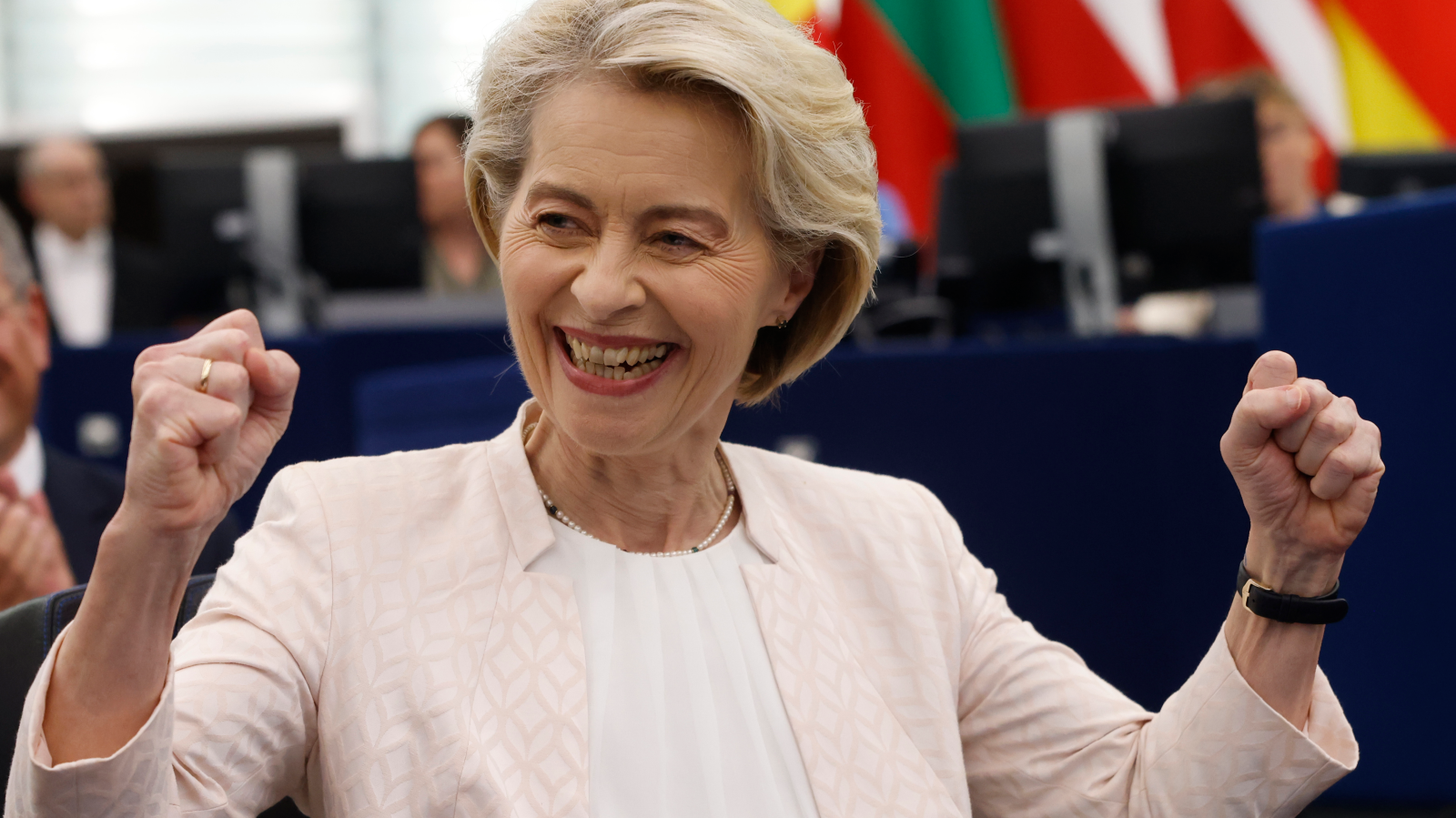 Von der Leyen stellt Wachstumsplan am WEF vor, © Keystone / AP / Jean-Francois Badias