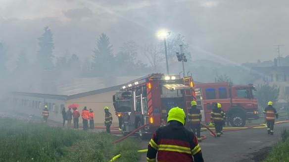 Hunderte Schweine sterben bei Stallbrand, © Kantonspolizei St. Gallen