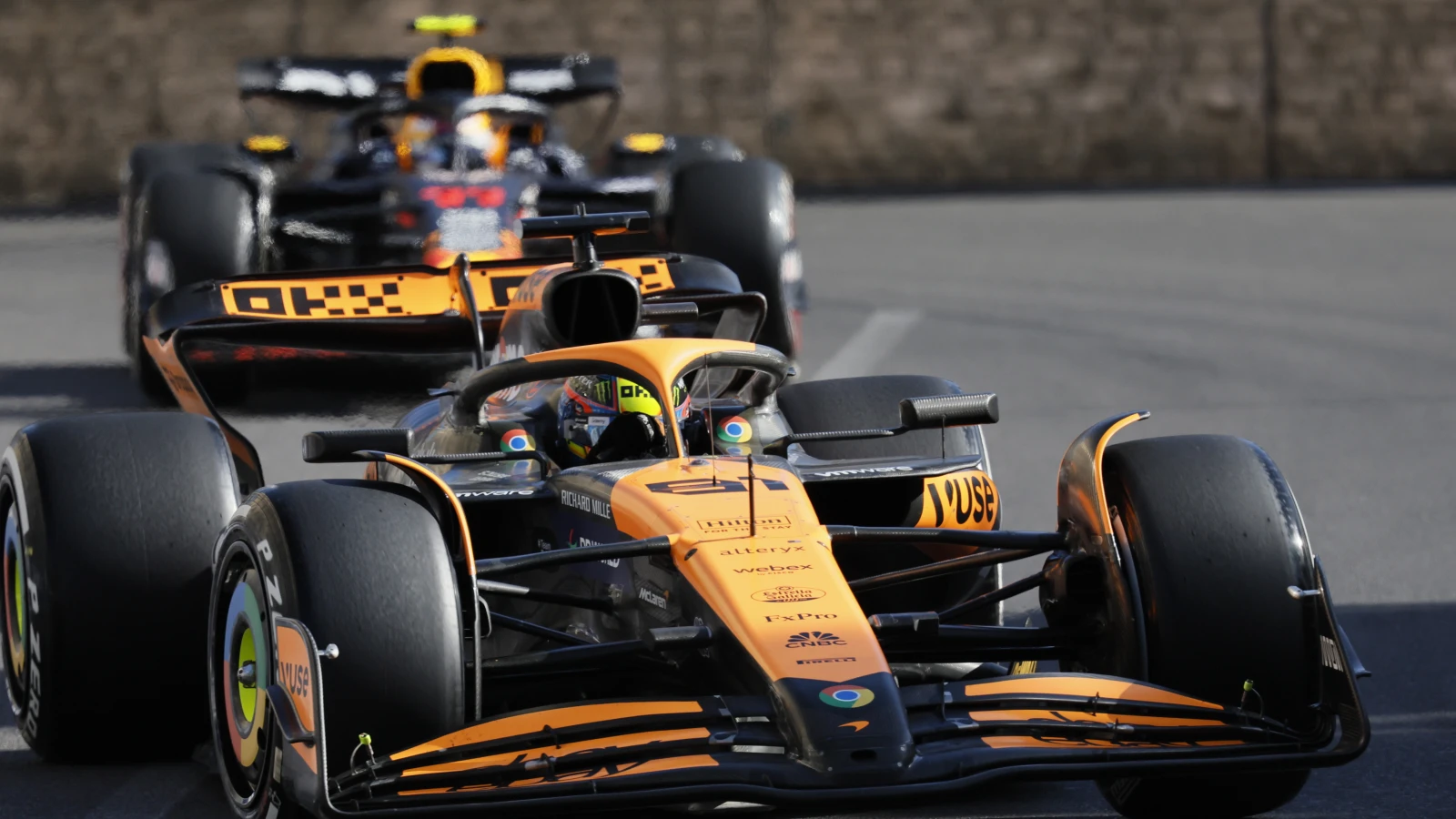 Oscar Piastri triumphiert in Baku vor Leclerc, © Keystone Oscar Piastri triumphiert in Baku vor Leclerc, © Keystone