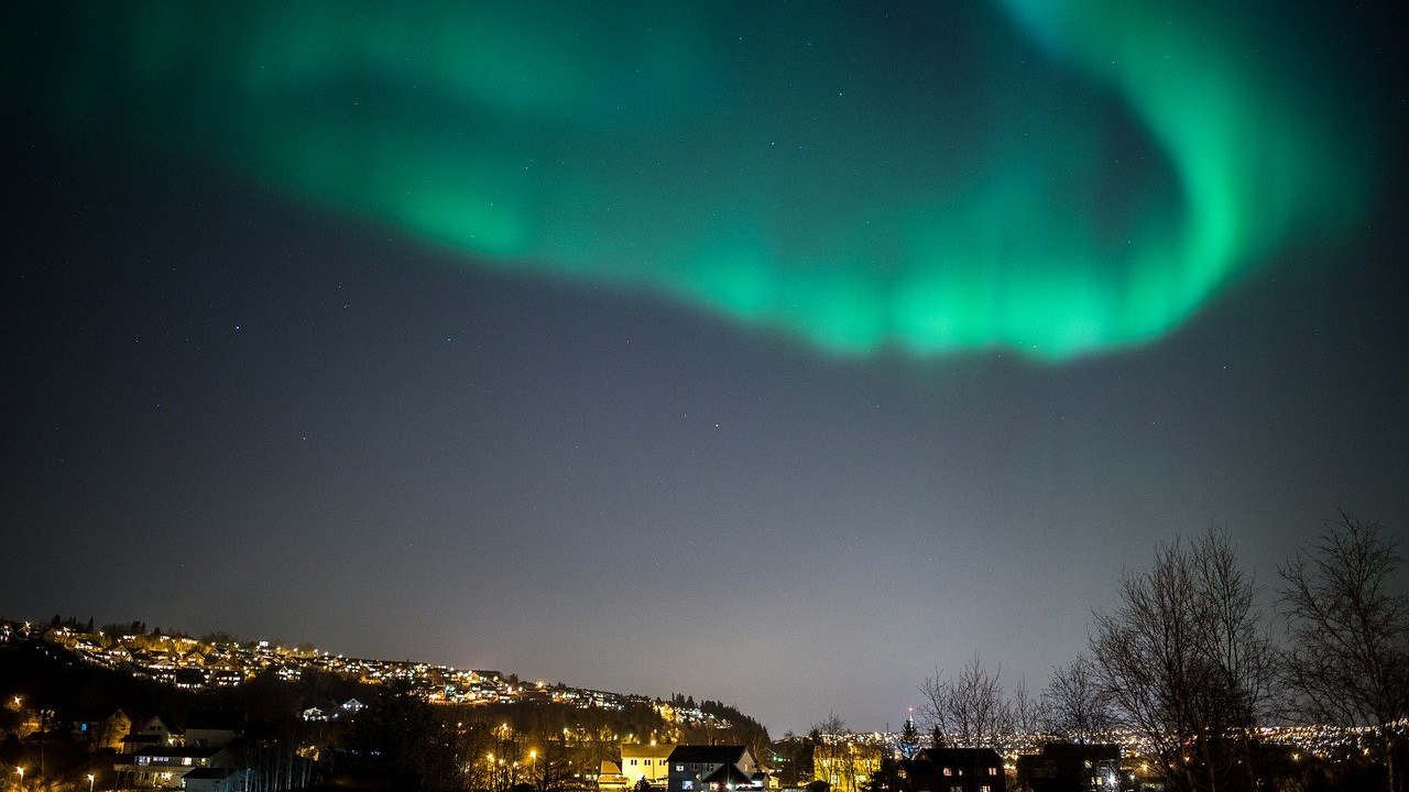 Polarlichter über dem Schweizer Rheintal, © Bjørnar Kibsgaard/Pixabay