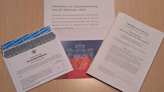Abstimmungsunterlagen zu IWF-Beitritt verschickt, © Radio Liechtenstein