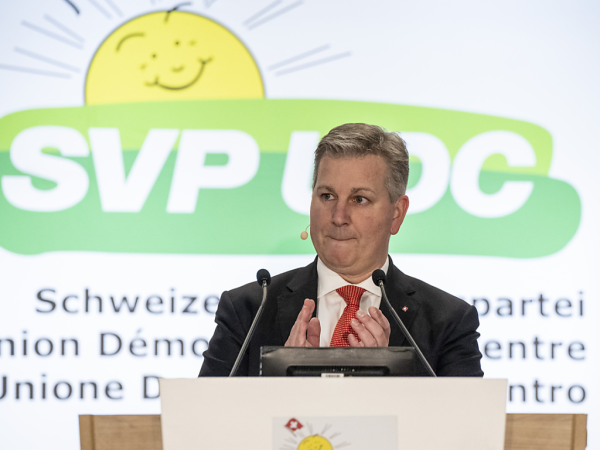 Marco Chiesa, Präsident der SVP, © Keystone / SDA