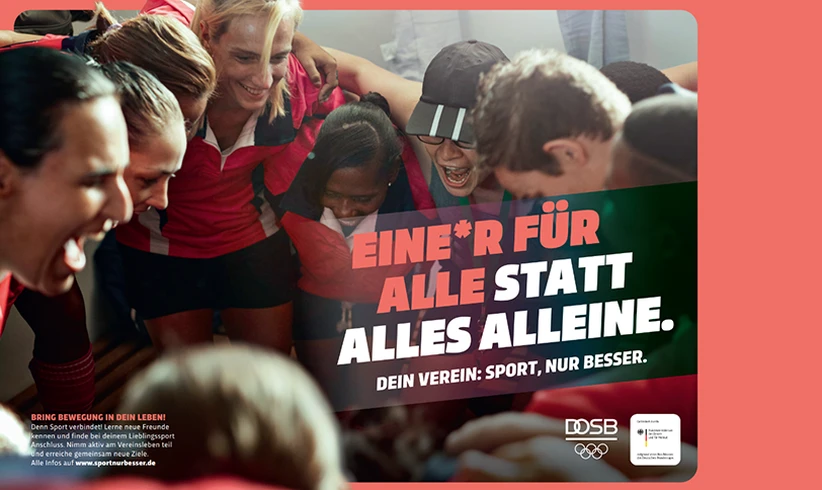 Dein Verein. Sport, nur besser, © DOSB: Dein Verein. Sport, nur besser. Dein Verein. Sport, nur besser, © DOSB: Dein Verein. Sport, nur besser.