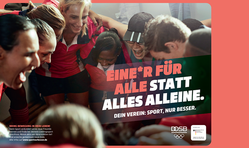 Dein Verein. Sport, nur besser, © DOSB: Dein Verein. Sport, nur besser.