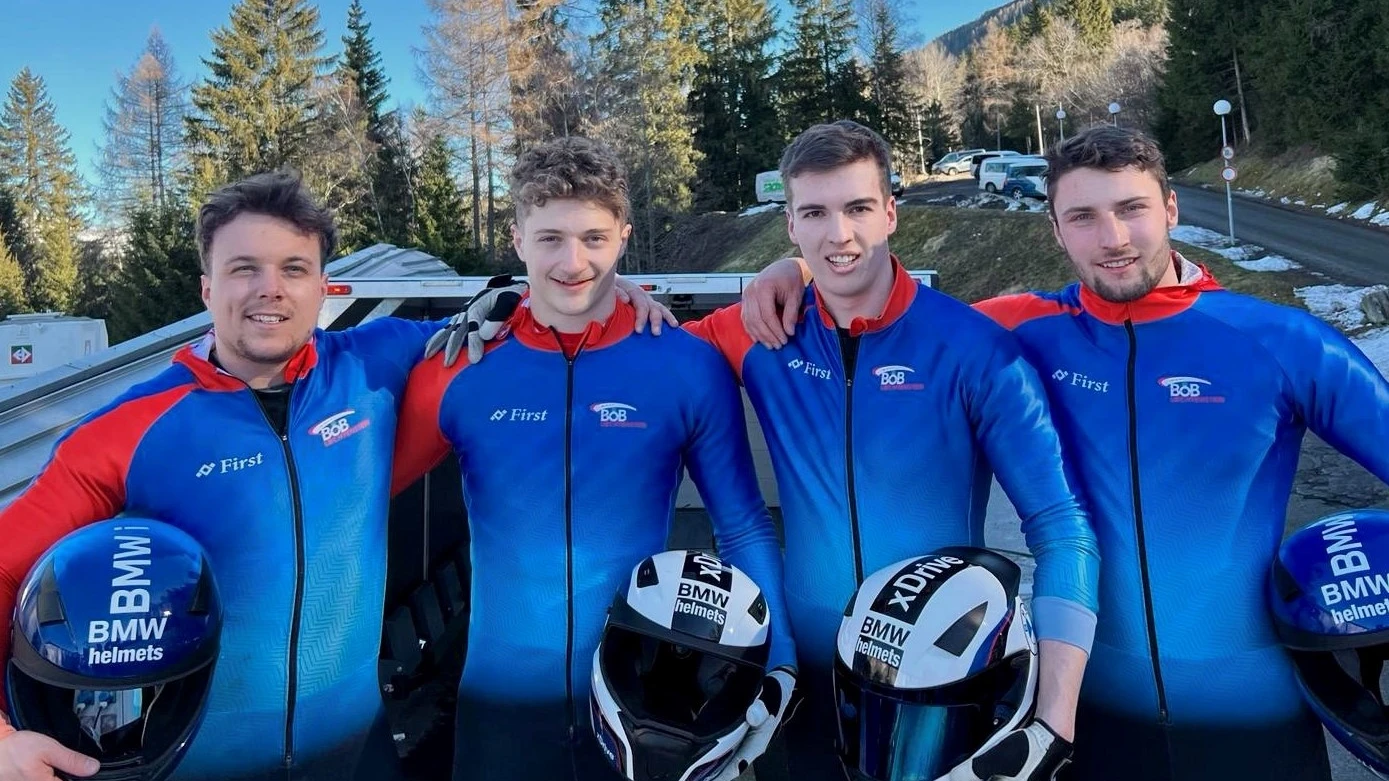 Achtbare Leistung des FL-Viererbobs in Igels, © Bild: ZVG Achtbare Leistung des FL-Viererbobs in Igels, © Bild: ZVG